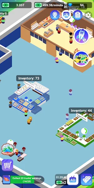 Idle Seafood Market -Tycoon Screenshot 0