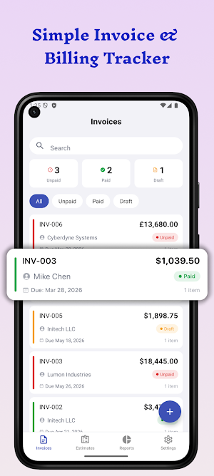 Invoice Maker Estimate Billing Screenshot 1