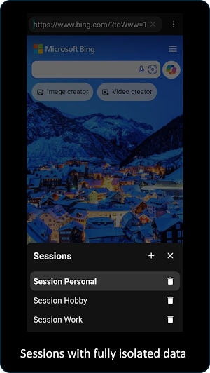 Pan Browser Screenshot 1
