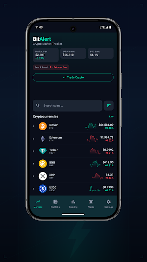 BitAlert - Crypto Tracker Screenshot 1