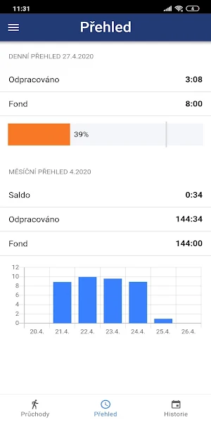 Docházka Screenshot 1
