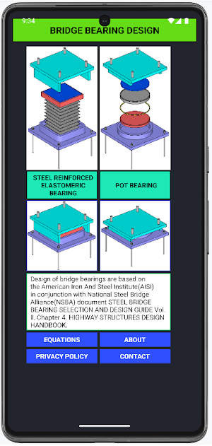 BRIDGE BEARING DESIGN Screenshot 0