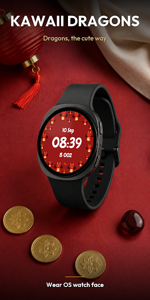 Kawaii Dragons – Watch Face Screenshot 0