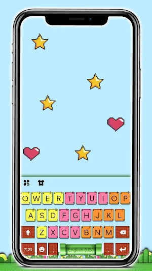 Colorful Keyboard Background Screenshot 0