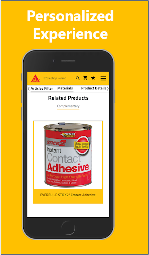 Sika B2B eShop Screenshot 1