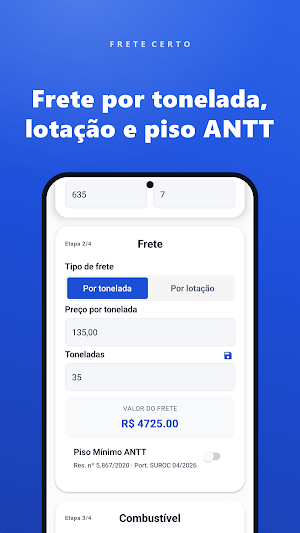 Frete Certo: Calculadora Frete Screenshot 2