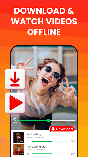 HD Video downloader and Player Screenshot 0