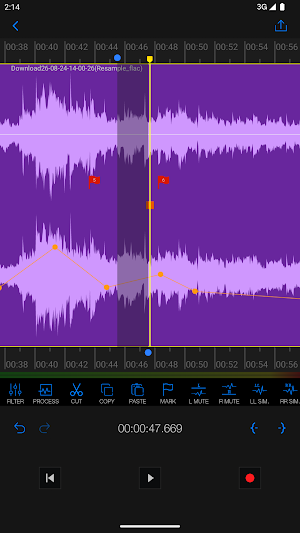 Au Editor - audio cutter Screenshot 1