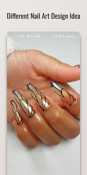Butterfly Wings Nail Design Screenshot 0