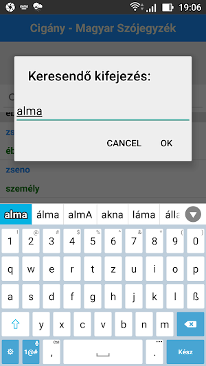 Cigány - Magyar Szójegyzék Screenshot 3