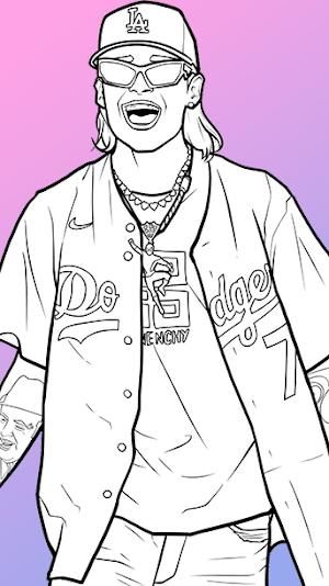 Peso Pluma Coloring Book Screenshot 1