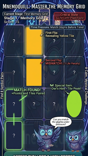 MnemoQuill: Elite Memory Grid. Screenshot 2