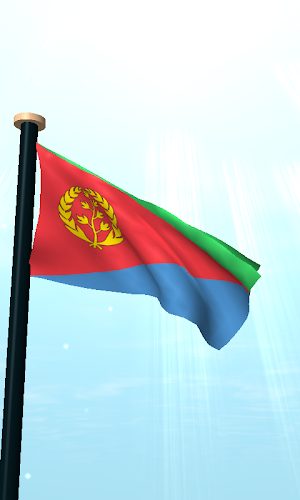 Eritrea Flag 3D Free Wallpaper Screenshot 1