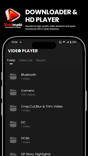 XVidmàtè Downloader & Player Screenshot 2