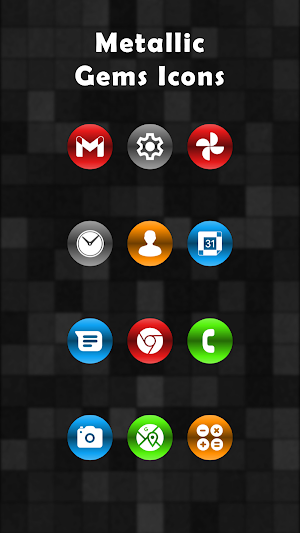 Metallic Gems Icons Screenshot 0