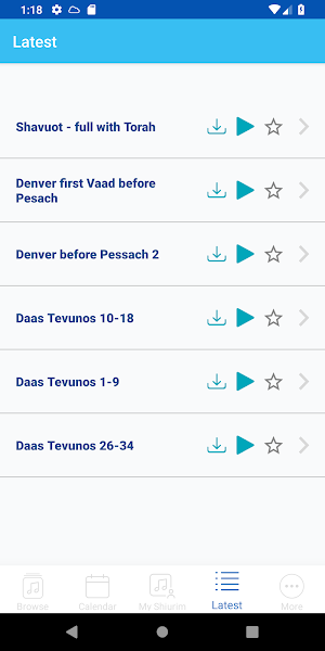 The R' Reuven Leuchter App Screenshot 1