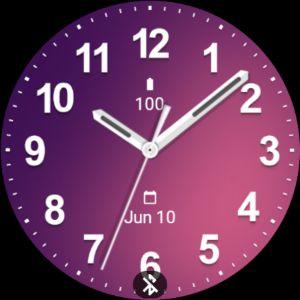 Casual Purple Pink Watch Face Screenshot 3