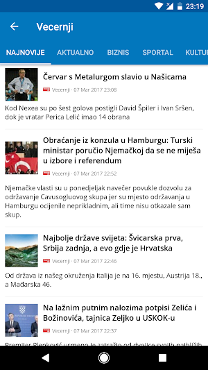 Croatia News (Hrvatska) Screenshot 1