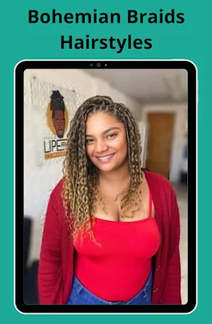 Bohemian Braids Hairstyles Screenshot 3