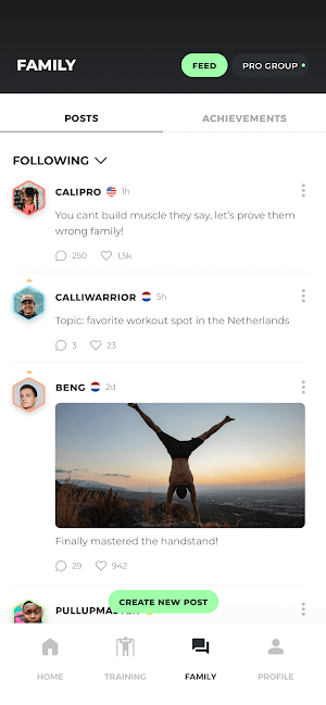 Calisthenics Family: Workout Screenshot 2