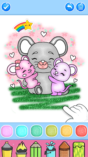 Happy Family Coloring Game Screenshot 3