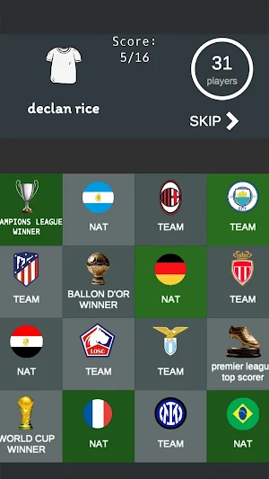 Football bingo quiz Screenshot 2