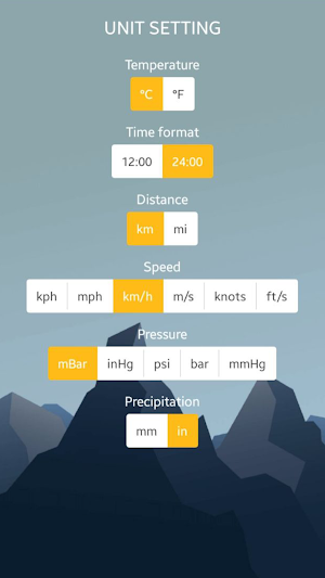 Hourly weather forecast Screenshot 3