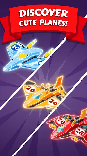 Merge Planes Neon Game Idle Screenshot 3