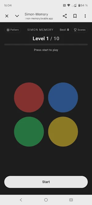Simon Memory - Brain Game Screenshot 1