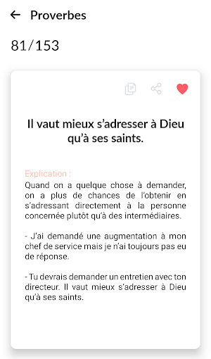 Proverbes Français Screenshot 1