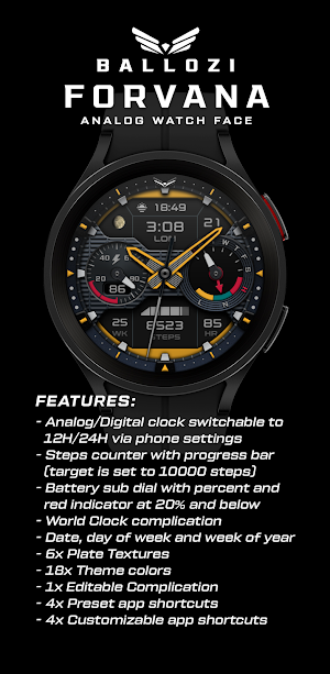 BALLOZI FORVANA Watch Face Screenshot 1