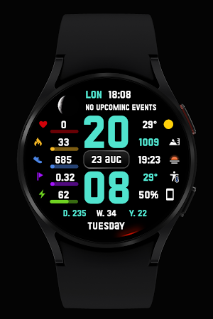SuperInfo Watch Face Wear OS Screenshot 2
