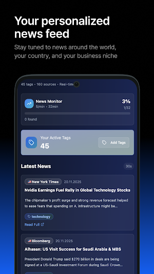 Breaking News Aggregator Screenshot 0
