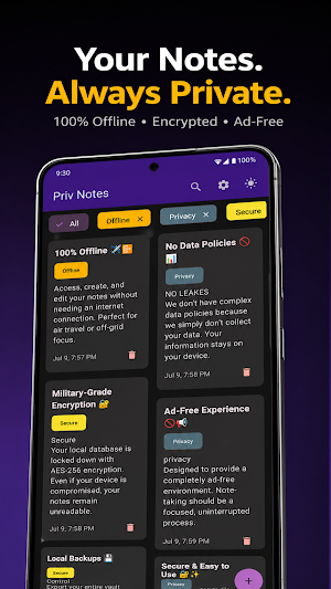 Privnotes - Notes & To Do Screenshot 1