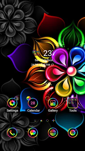 Rainbow Mandala - Wallpaper Screenshot 0