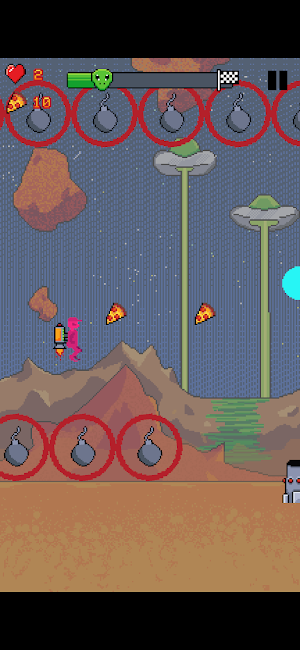 Jetpack Pizza Alíen Screenshot 1