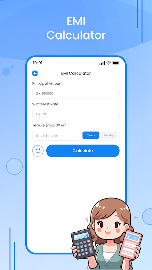 LoanCash - EMI Loan Calculator Screenshot 1