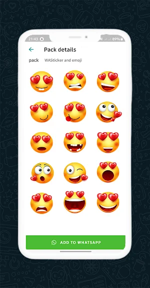 WASticker : Love Stickers Screenshot 2