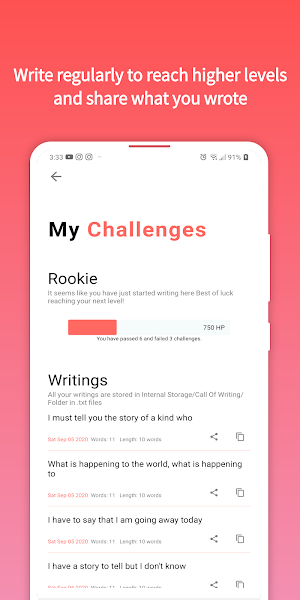 Call Of Writing - Say Goodbye To Writer's Block Screenshot 2
