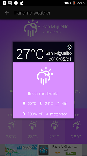 Panama Weather Screenshot 3