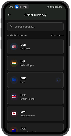 ALL Currency Converter Live Screenshot 1