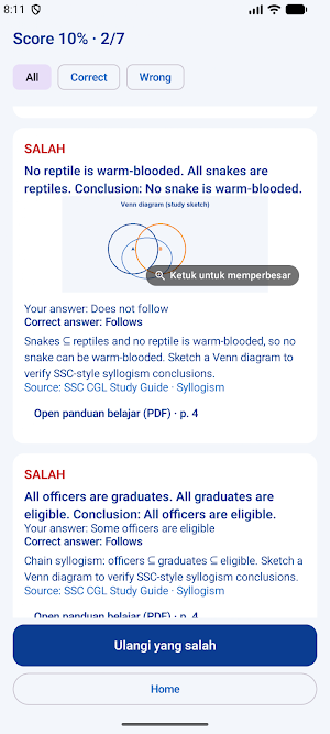 SSC CGL Prep 2026 Mock Tests Screenshot 2