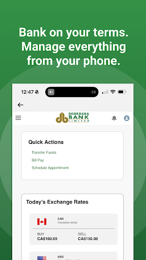 Demerara Bank Mobile Screenshot 2