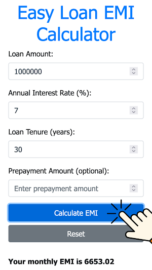 Easy Loan EMI Calculator Screenshot 0