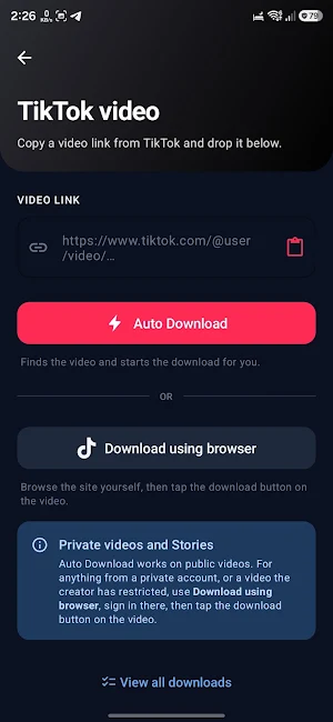 Quik Facebook Video downloader Screenshot 2