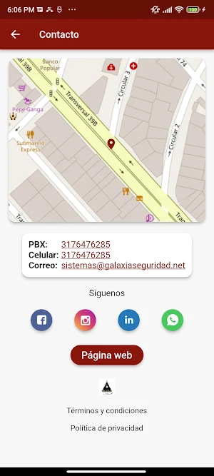 Galaxia Seguridad Screenshot 1