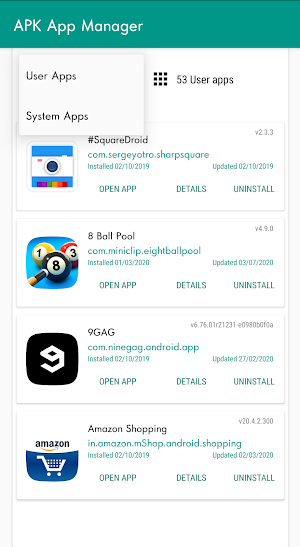All Application Manager : APK App Manager - 2020 Screenshot 1