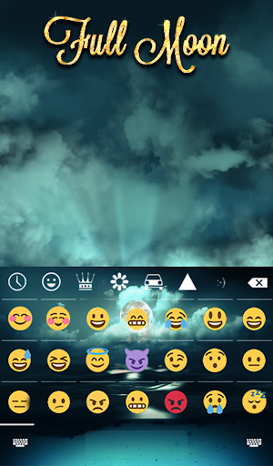 Full Moon Animated Keyboard + Live Wallpaper Screenshot 3