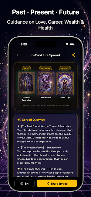 Mystic Oracle: Daily Tarot Screenshot 2