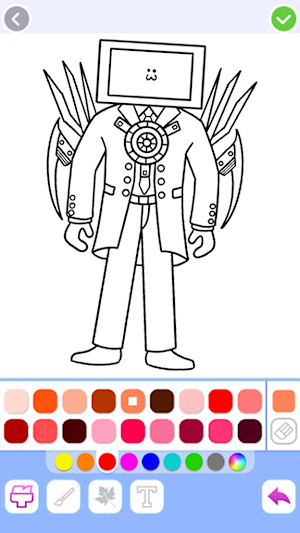 Titan TV Man Coloring Game Screenshot 1